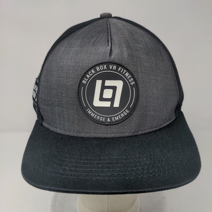 Black Box VR Fitness Immerse & Emerge Snapback Hat Black OS Level Up Your Life
