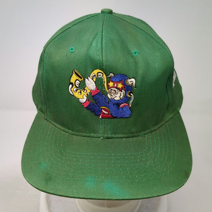 KC Snapback Green One Size 2001 BBQ Battle Pig Saxophone Superhero Mascot Hat