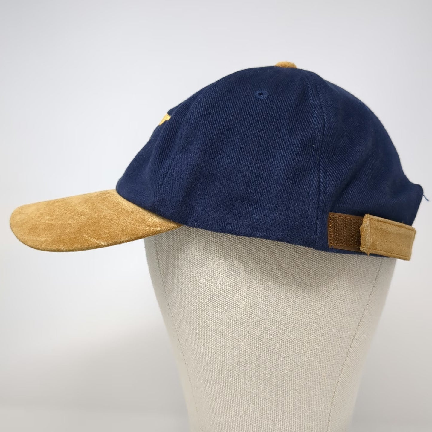 Bovis Lend Lease Baseball Cap Blue Brown Gold One Size Suede Brim Strapback Hat