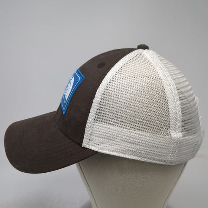 The North Face Trucker Hat Brown One Size Mesh Back Alpine Patch Snapback