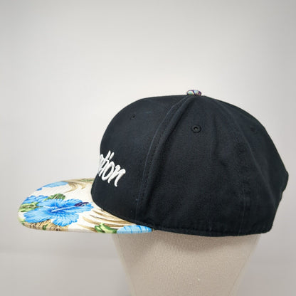 Elevation Snapback Hat Multicolor One Size Adjustable Embroidered Floral BK