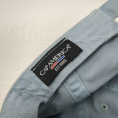 Cap America Polaroid Rainbow Logo Blue Baseball Cap OSFM Adjustable Cotton Hat