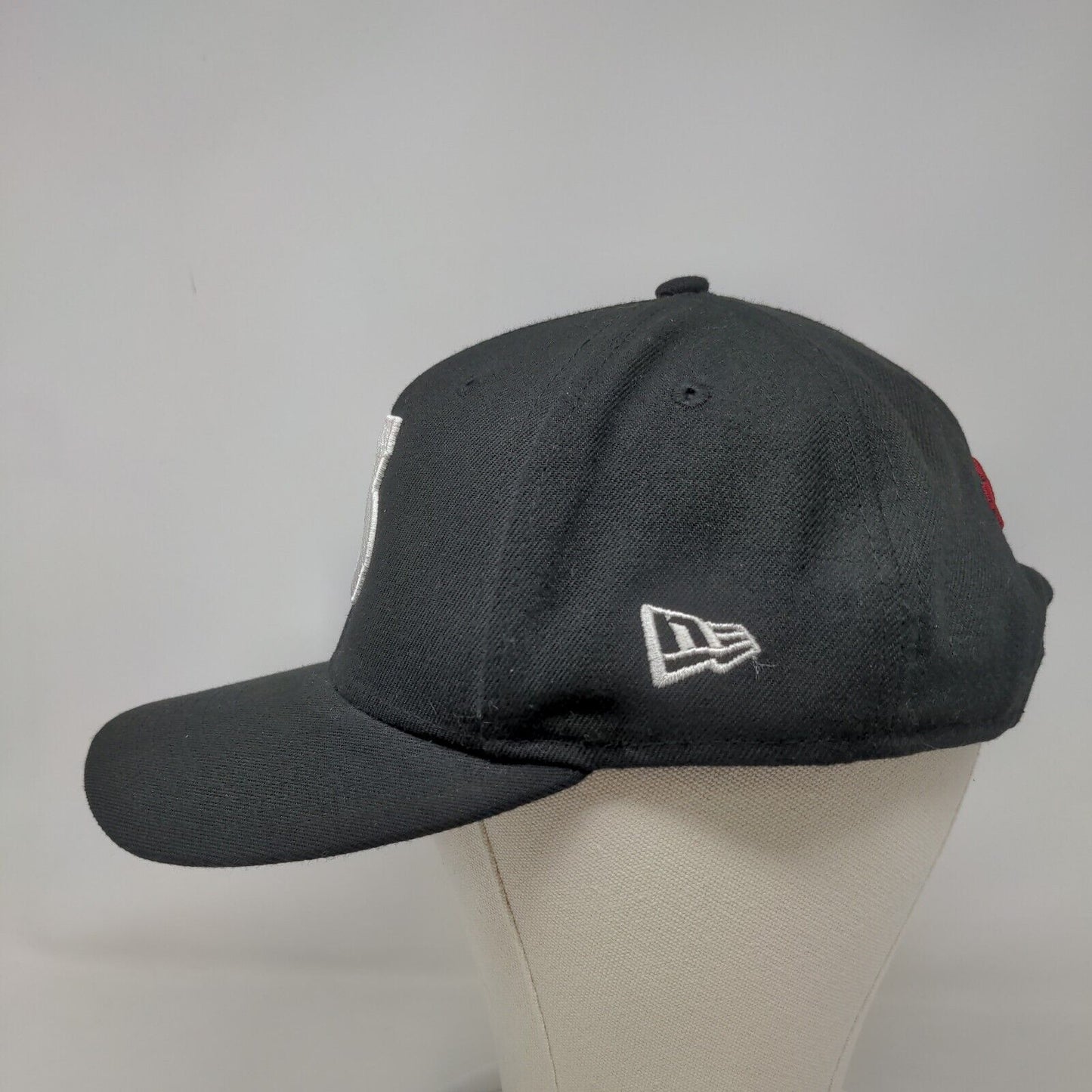 New Era 9Fifty Original Fit Mens Snapback Hat Black Size OSFM Embroidered 3 Logo