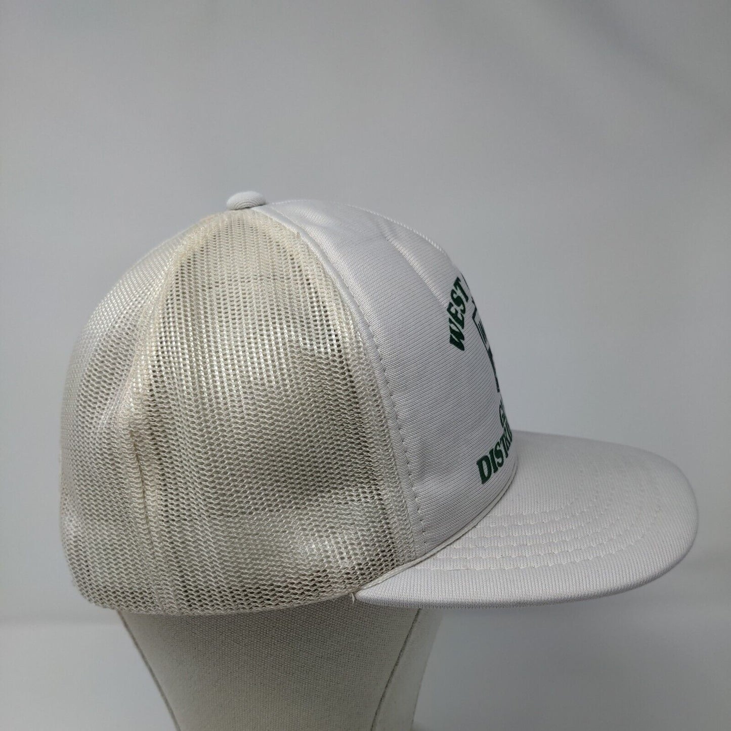 West Coast Glass Distributors Snapback Trucker Hat White OSFA Mesh Back