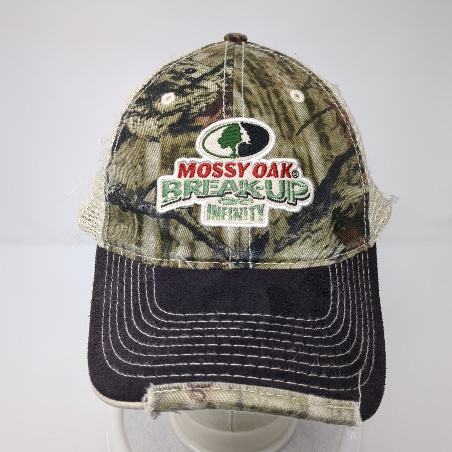 Mossy Oak Breakup Infinity Strapback Trucker Hat Camo OSFA Mesh Back
