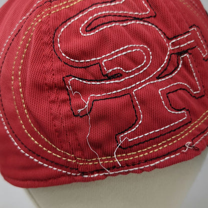 San Francisco 49ers NFL Reebok Cap Red Size XL Fitted Stretch Gold Black White