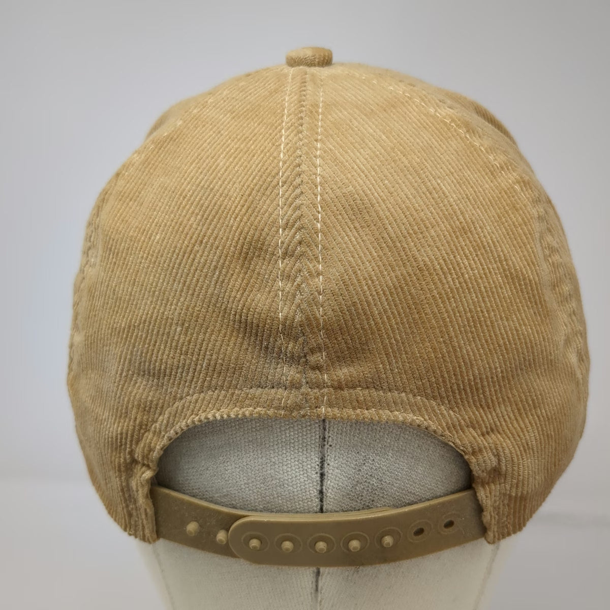 Trucker Hat Beige One Size Corduroy Mallard Duck Braided Rope Hunting Bird Hat