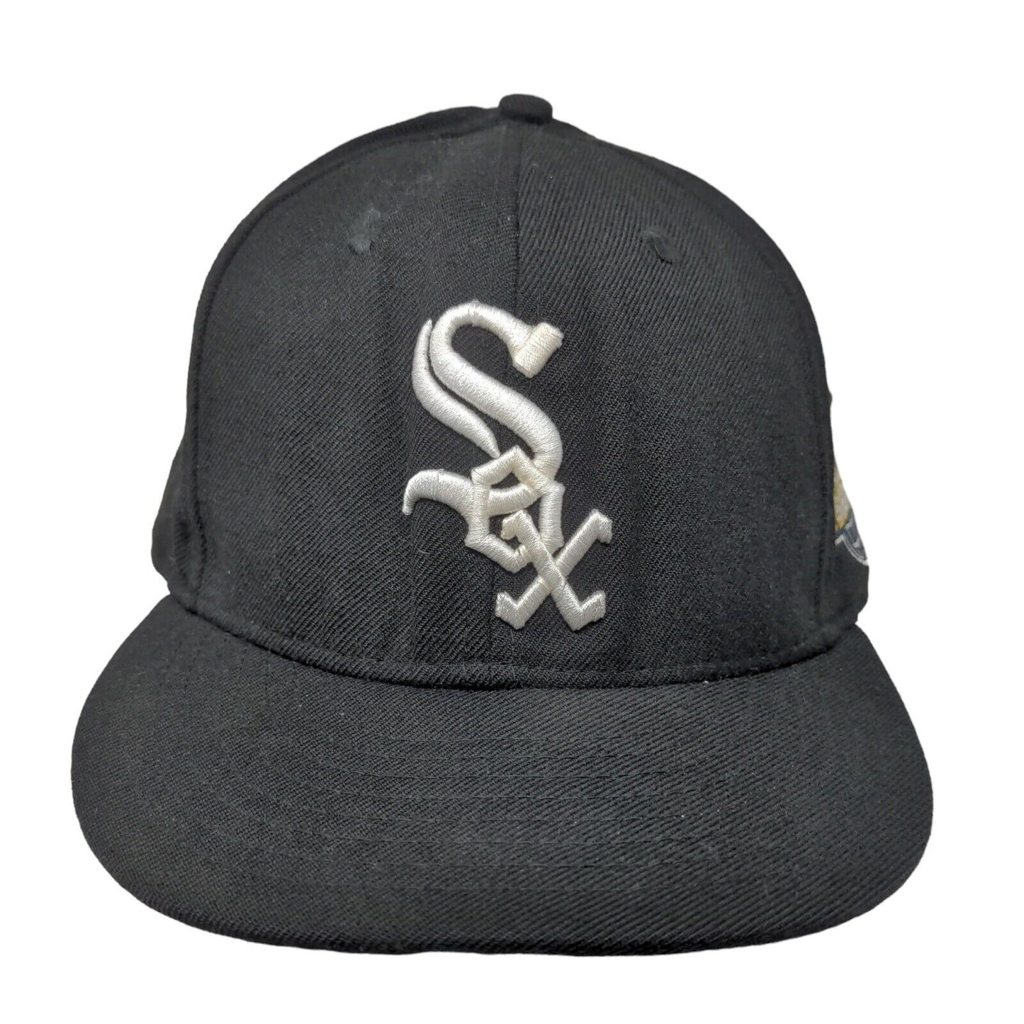 New Era Mens Fitted Hat Black 8 Chicago White Sox Logo World Series 2005 59Fifty