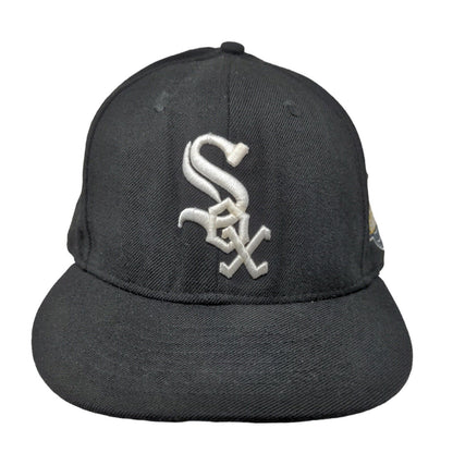 New Era Mens Fitted Hat Black 8 Chicago White Sox Logo World Series 2005 59Fifty