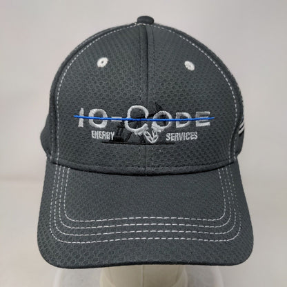 10-Code Energy Services Strapback Golf Hat Gray One Size Cap America