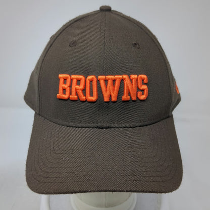 Cleveland Browns NFL New Era Cap Brown XL 39THIRTY Stretch Fit Curved Brim Hat