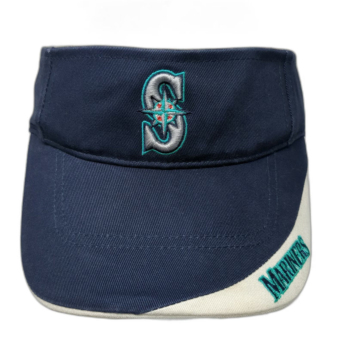 Twins Enterprise Seattle Mariners MLB Visor Blue One Size Embroidered Strapback