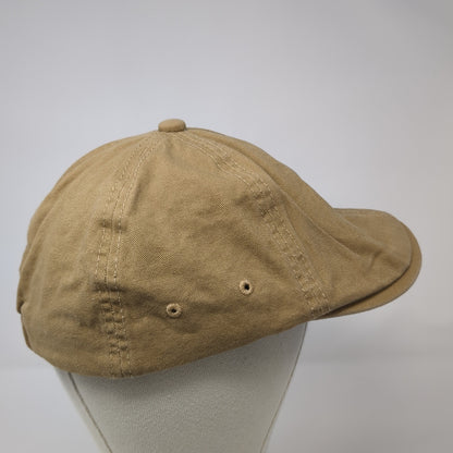 Voboom Newsboy Cap Brown One Size Stretch Lightweight Vented Holes Blank