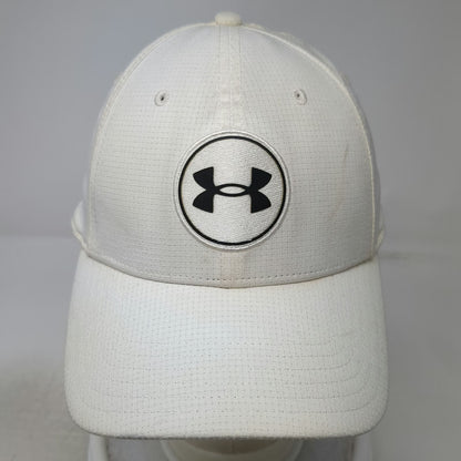 Under Armour Baseball Cap White XL Golf Performance Textured Classic Fit Hat