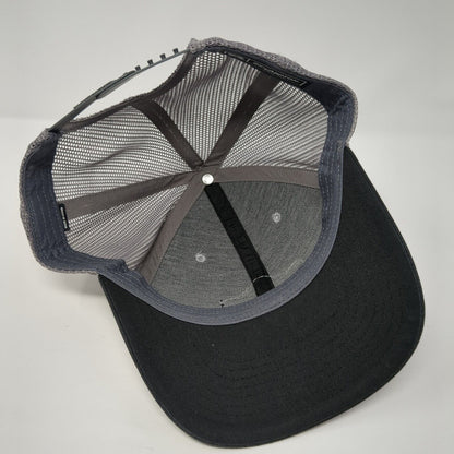 Rocky Mountain Crane Snapback Trucker Hat Gray One Size Mesh Back