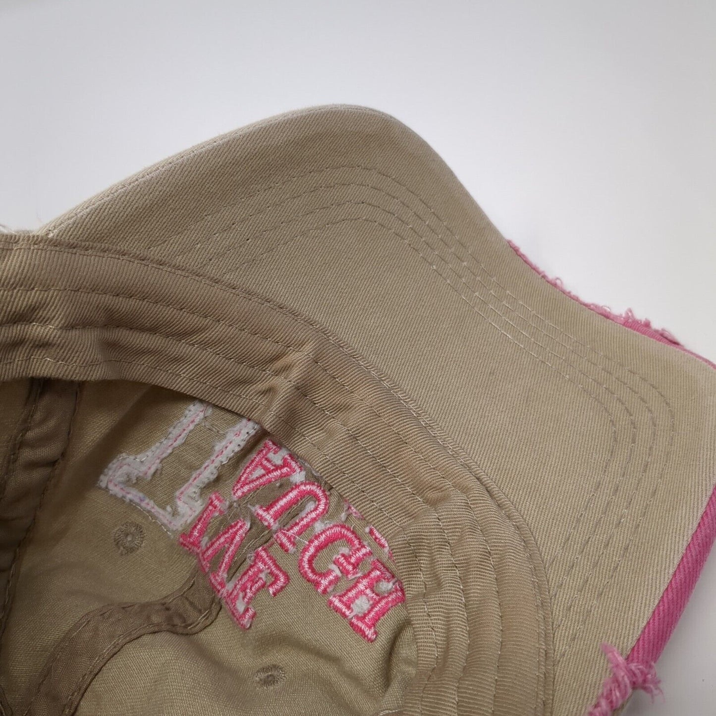 Live Laugh Love Slideback Hat Tan One Size Adjustable KB ETHOS 6 Panel