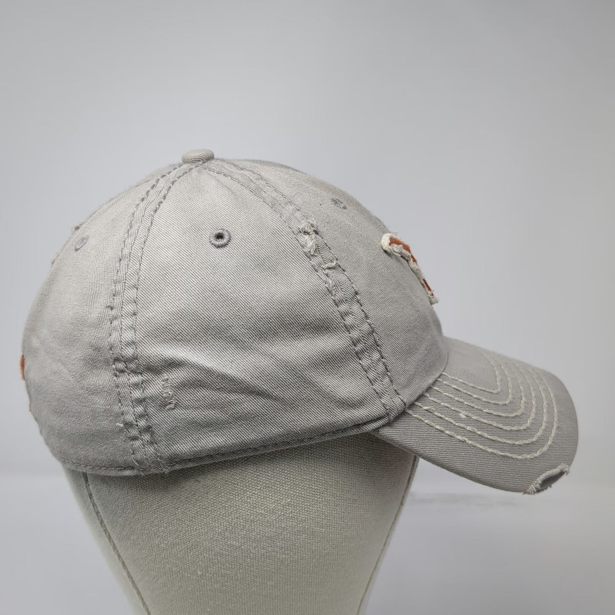 Texas Longhorns NCAA 47 Brand Cap Beige Orange S Distressed Cotton Franchise Hat