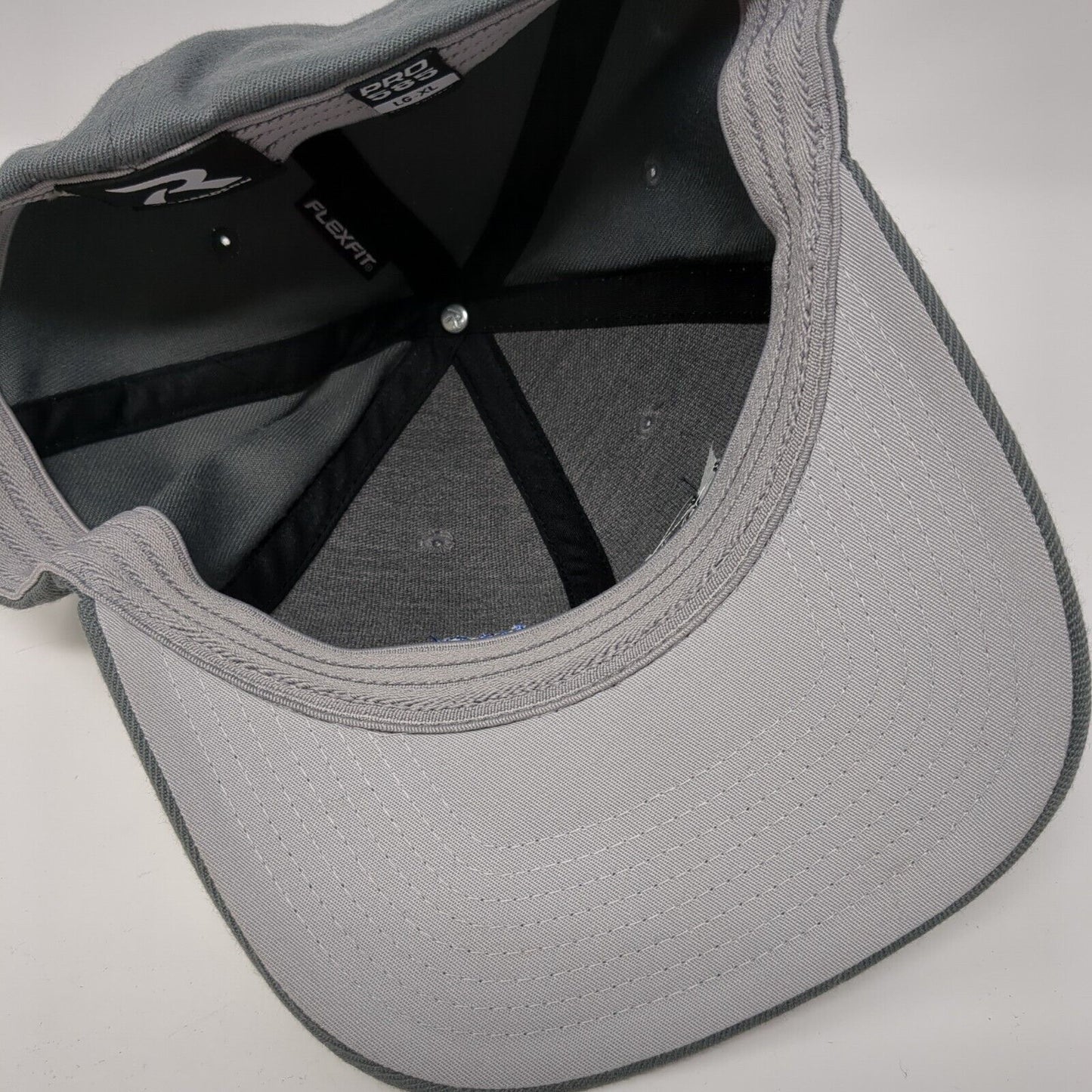 Lind Marine Fitted Hat Gray L/XL Embroidered 6 Panel Pro 585 Richardson
