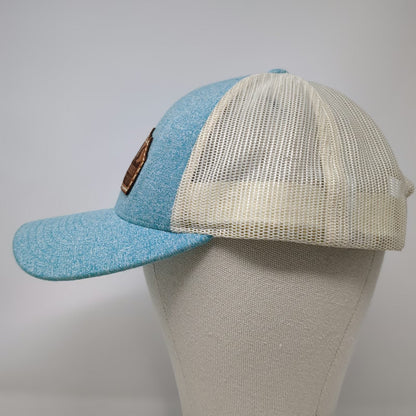 Richardson Trucker Hat Blue L Rockharbor Church Meridian ID Mesh Snapback Patch