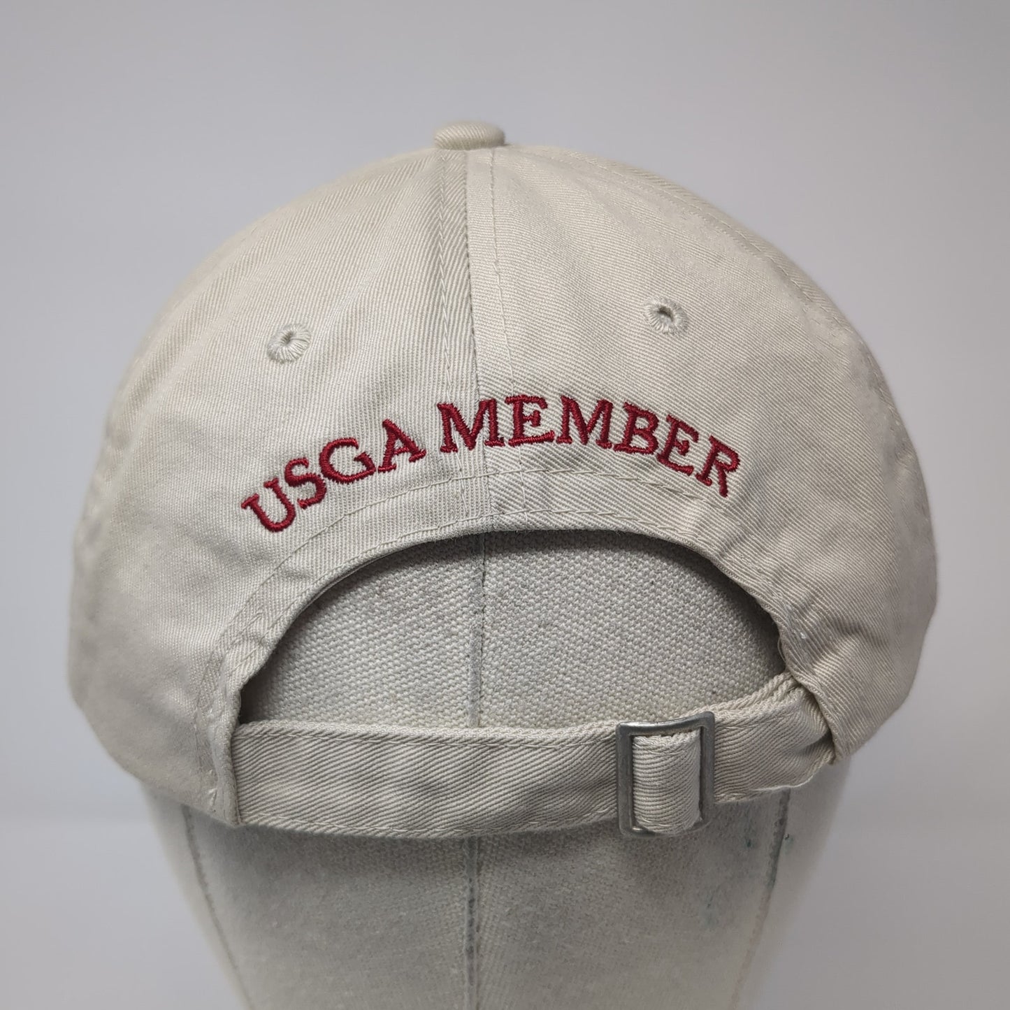 US Open 2009 USGA Member Baseball Cap Beige One Size Adjustable Embroidered