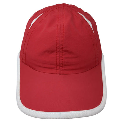 Athletic Works Strapback Hat Red One Size Adjustable Breathable Mesh Blank