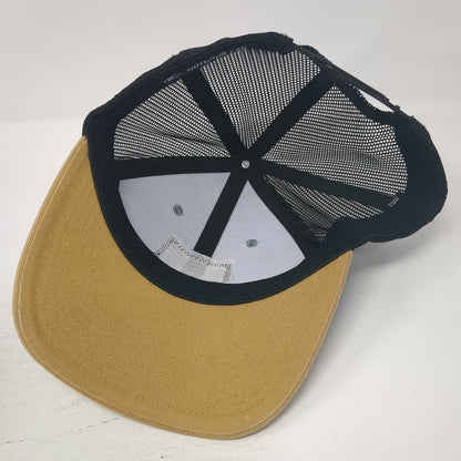 Outdoor Cap Gray Yellow Trucker Hat OSFM Alaska Field Gear Patch Mesh Snapback