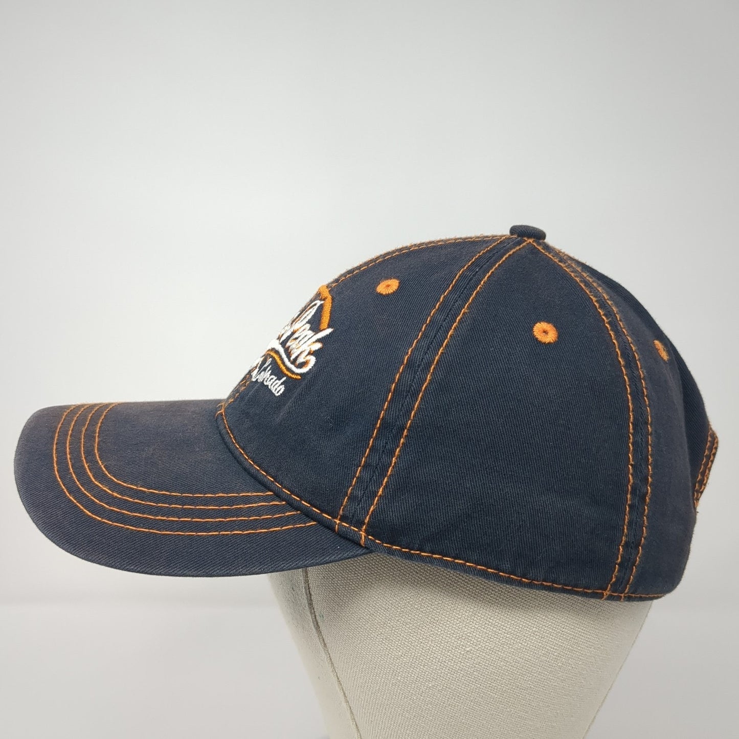 Pikes Peak Colorado Slideback Hat Blue One Size Adjustable Prairie Mountain