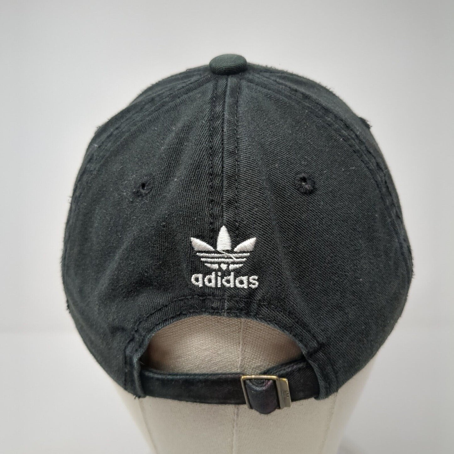 Adidas Slieback Baseball Cap Black One Size Adjustable Embroidered Trefoil