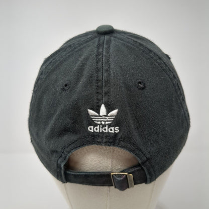 Adidas Slieback Baseball Cap Black One Size Adjustable Embroidered Trefoil