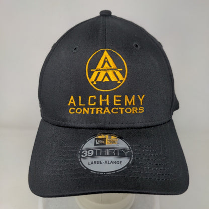 Alchemy Contractors Fitted Hat Black L/XL Embroidered New Era 39Thirty