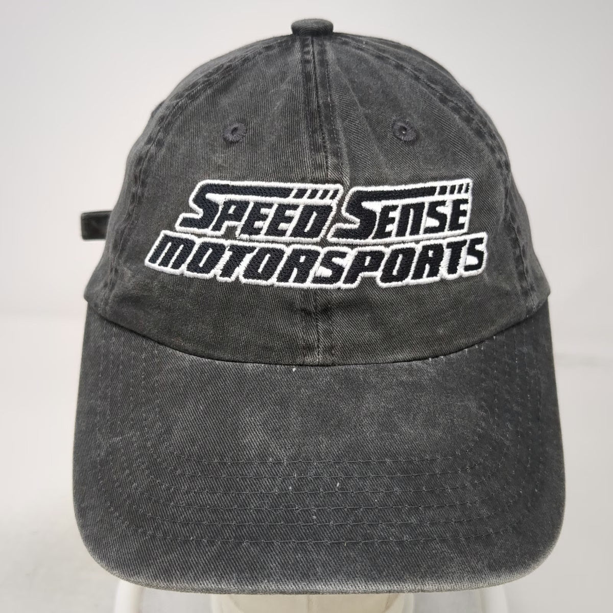 Port Authority Baseball Cap Gray One Size Speed Sense Motorsports Washed Hat