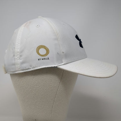 Under Armour Baseball Cap White One Size Strapback UA Golf Melia Polyester Hat