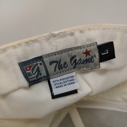 The Game Men's Fitted Hat White Size L Embroidered C Storm Logo Polyester Blend