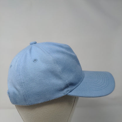 American Flag Strapback Hat Blue OSFA Adjustable Embroidered Patriotic Polyester