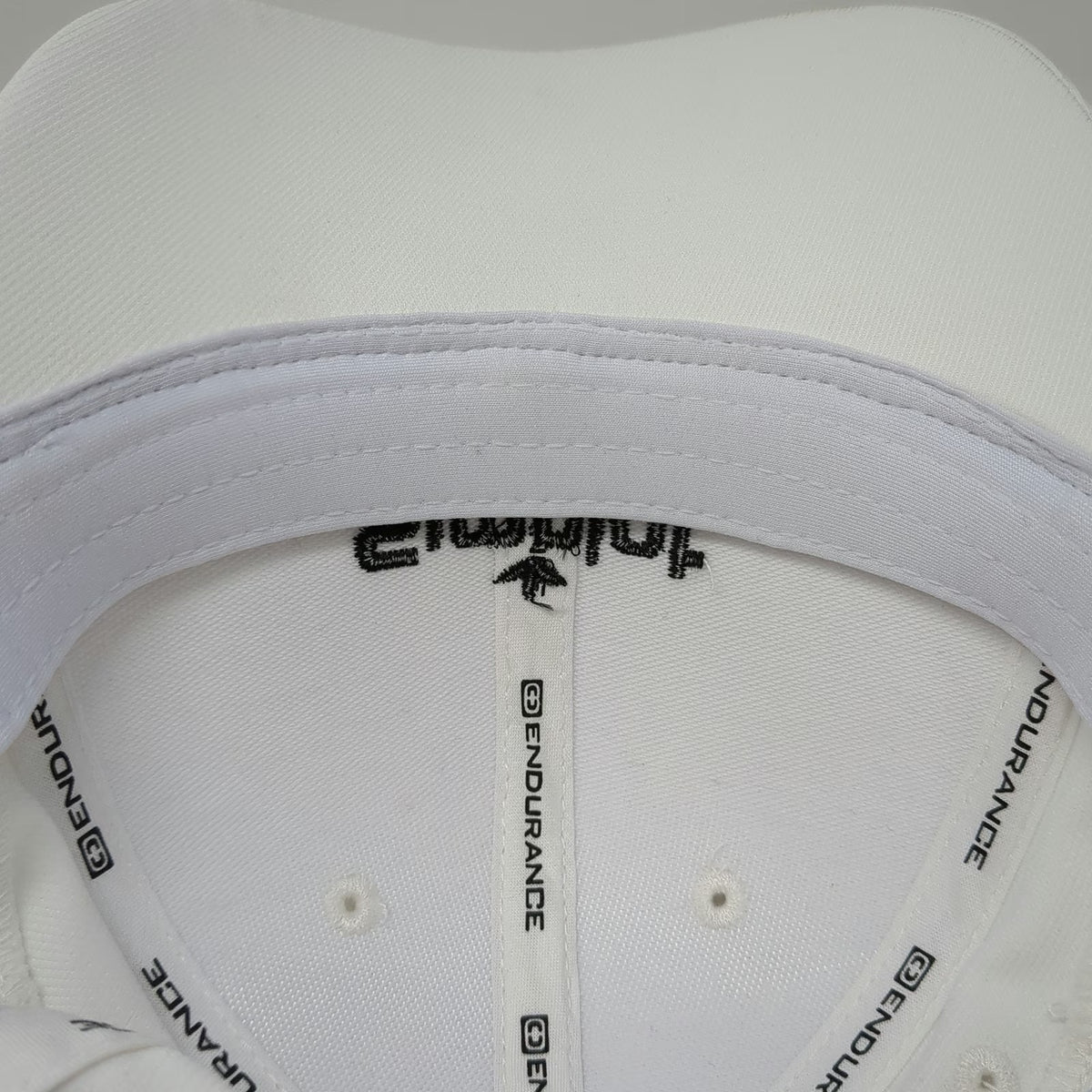 OGIO Baseball Cap White M Simplot Logo Stretch Fit Curved Brim Performance Hat