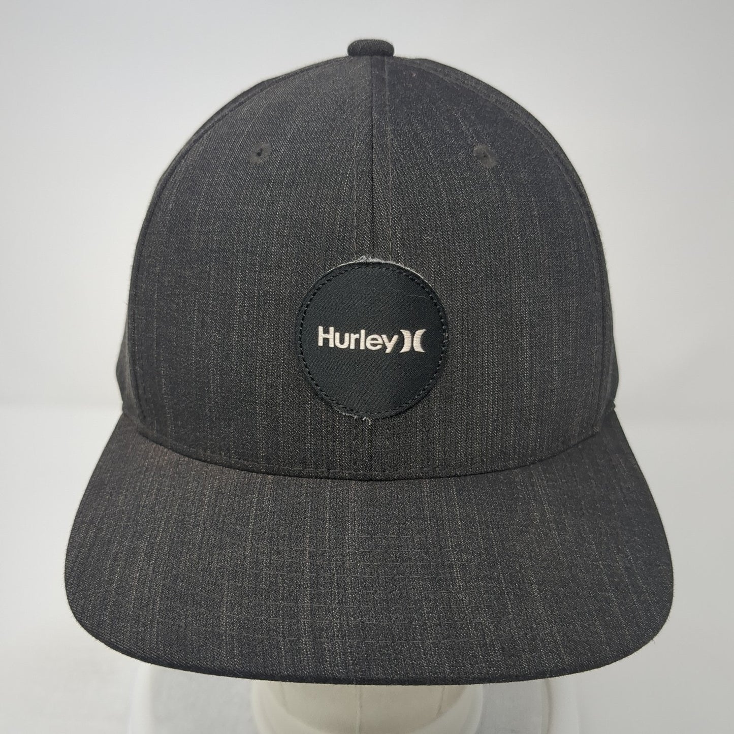 Hurley Snapback Hat Black One Size Adjustable 6 Panel The Classics Yupoong