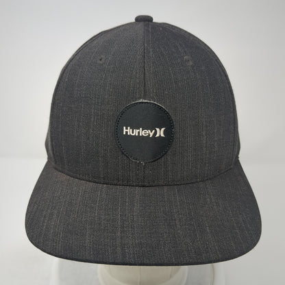 Hurley Snapback Hat Black One Size Adjustable 6 Panel The Classics Yupoong