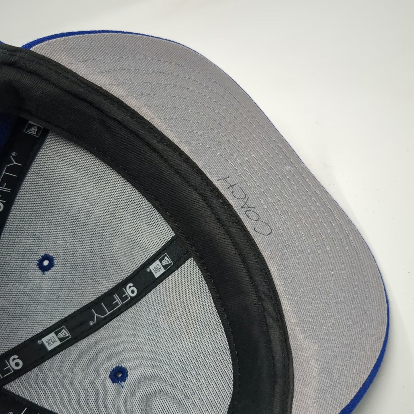 Toronto Blue Jays MLB New Era Snapback Hat Blue OSFM Flat Brim Gray Undervisor