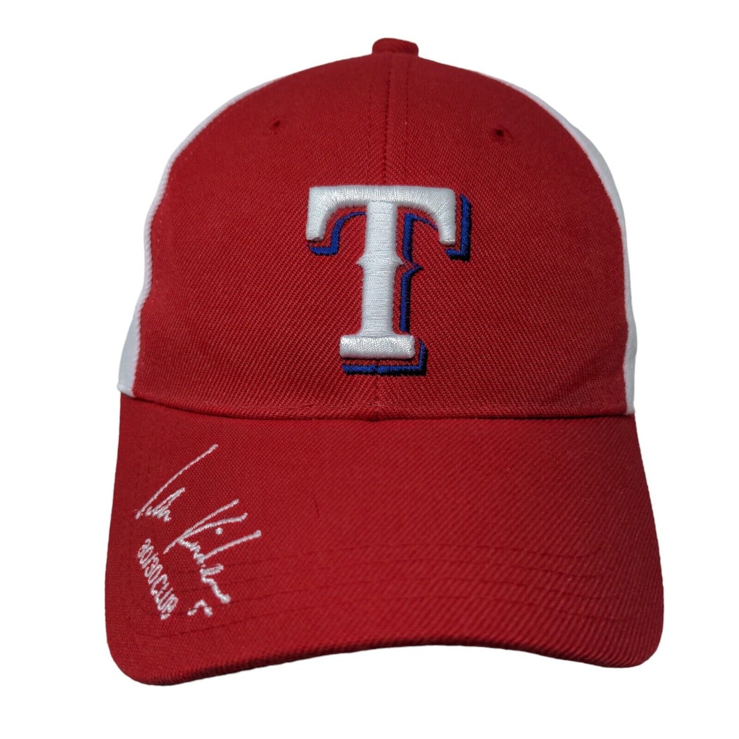 Texas Rangers Progressive 30/30 Club Strapback Hat Red OSFM Embroidered