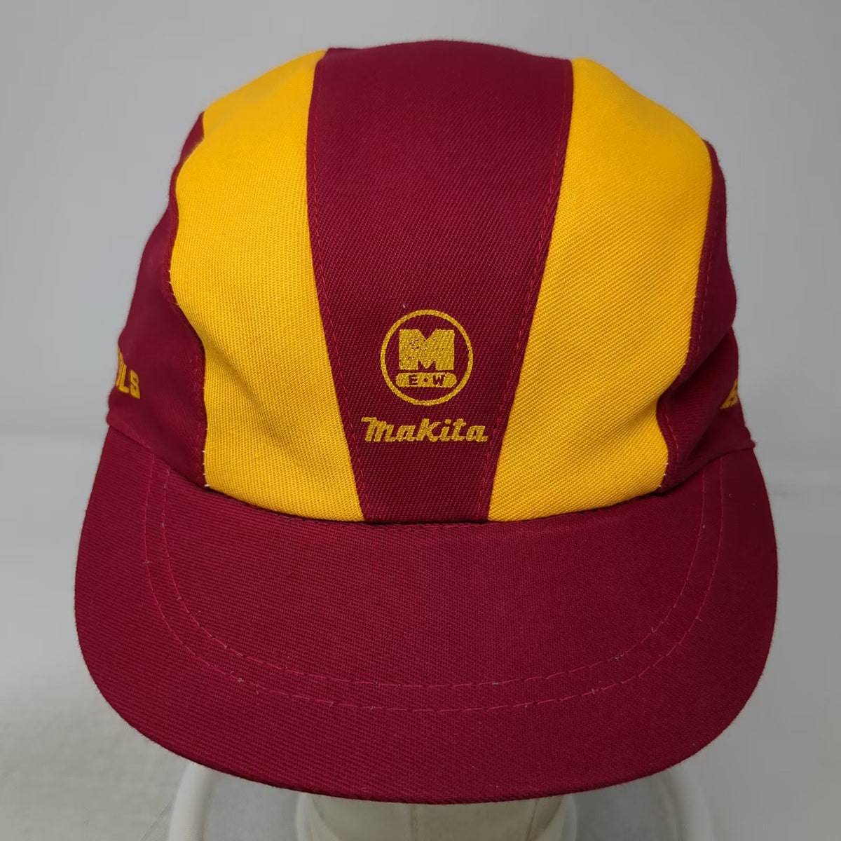 Makita 5 Panel Cap Red Yellow One Size Electric Power Tools Spun Rayon Japan Hat