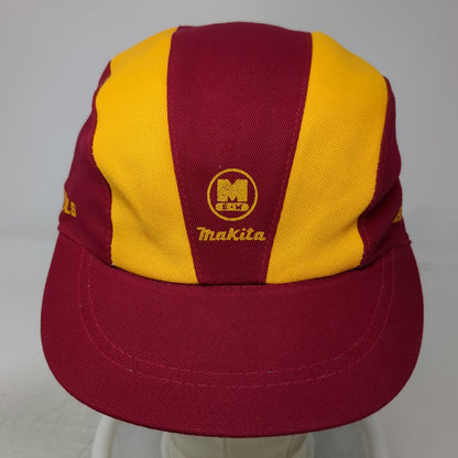 Makita 5 Panel Cap Red Yellow One Size Electric Power Tools Spun Rayon Japan Hat