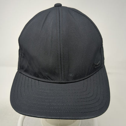 Melin Baseball Cap Black XL Perforated Graphic Lining Hydro Tech Stretch Hat