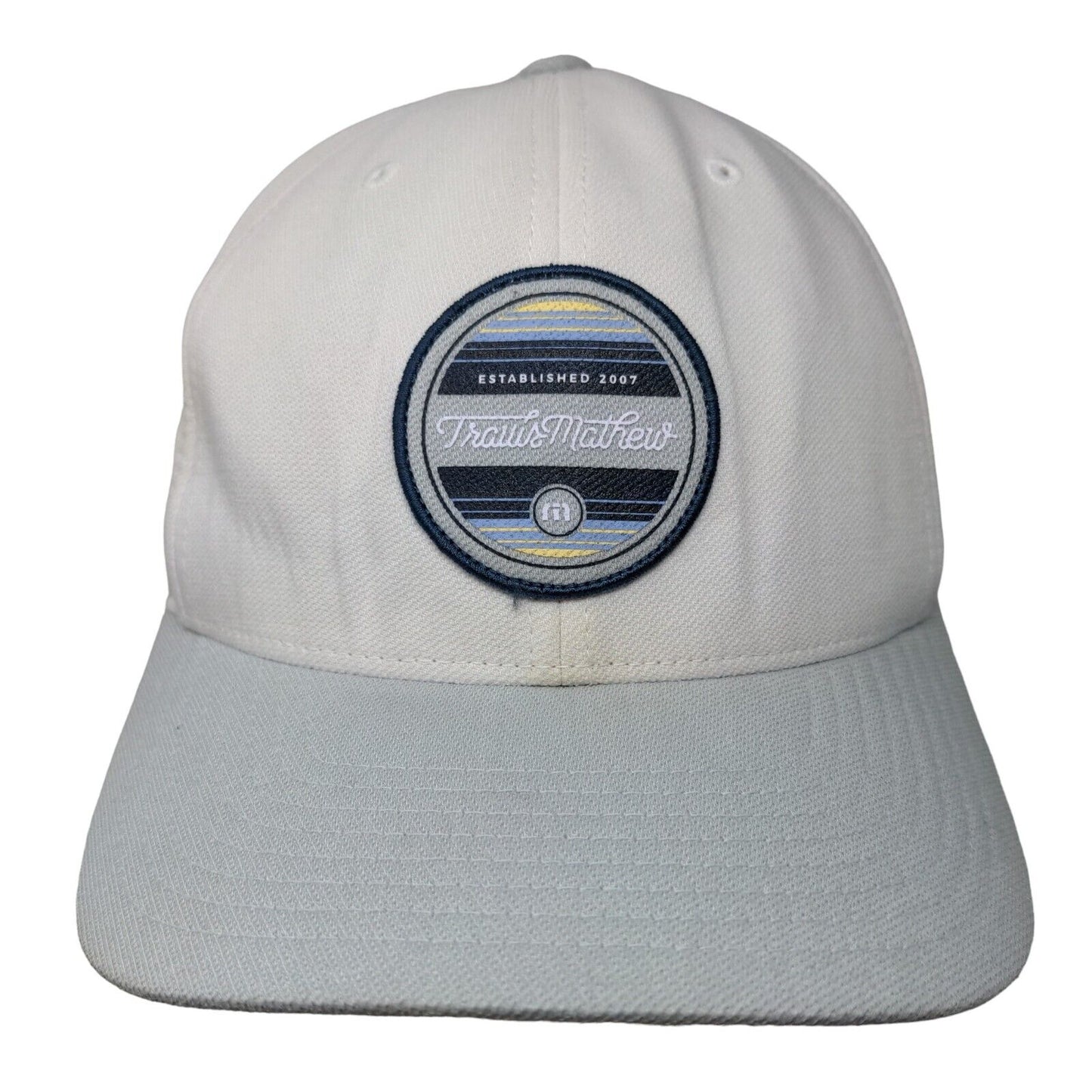 Travis Mathew Snapback Hat White One Size Adjustable Yupoong Flexfit 110