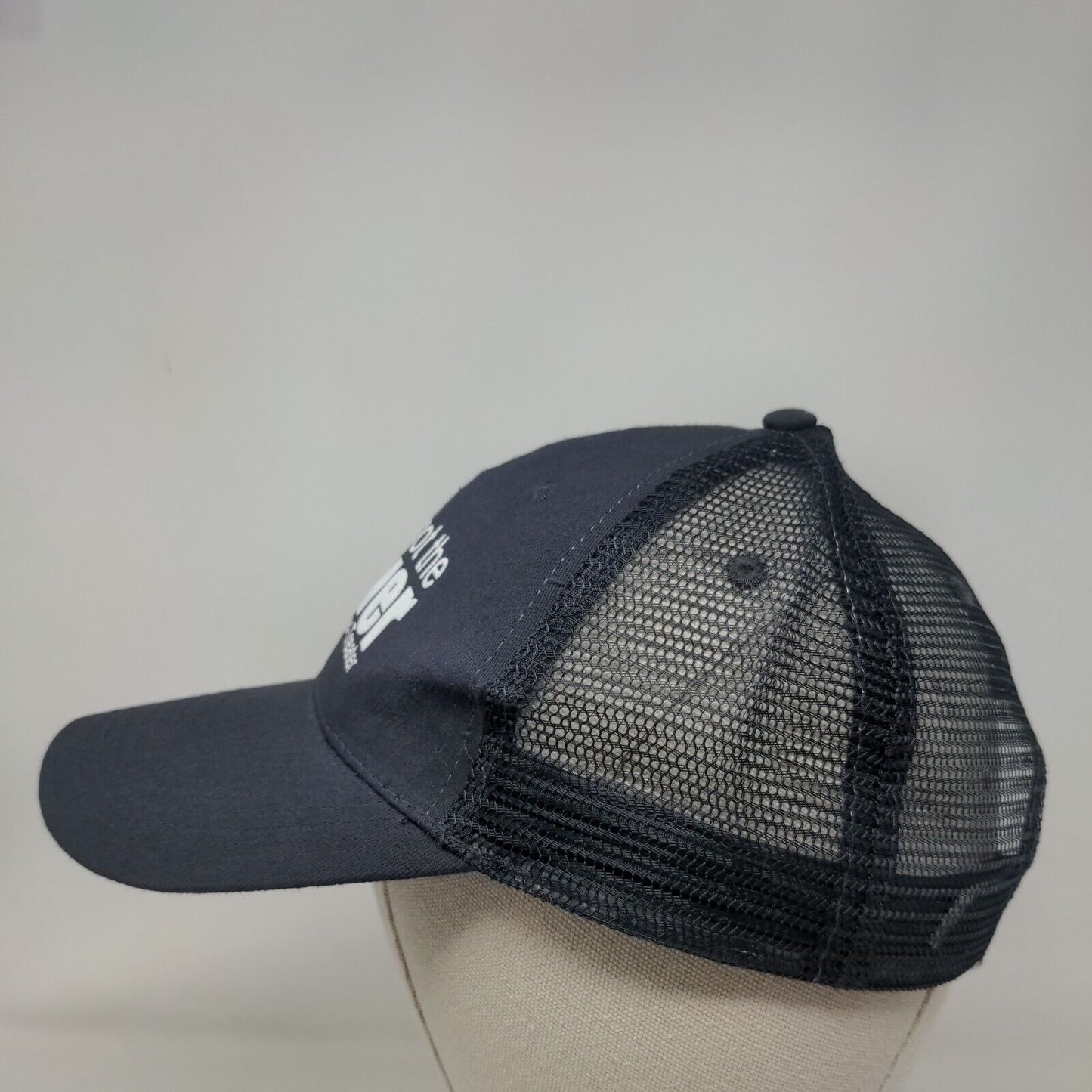 I've Got The Power Meter-Treater Strapback Trucker Hat Blue OSFA Mesh Back