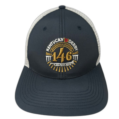 Fan Favorite Trucker Hat Blue One Size Kentucky Derby 146 Mesh Back Snapback