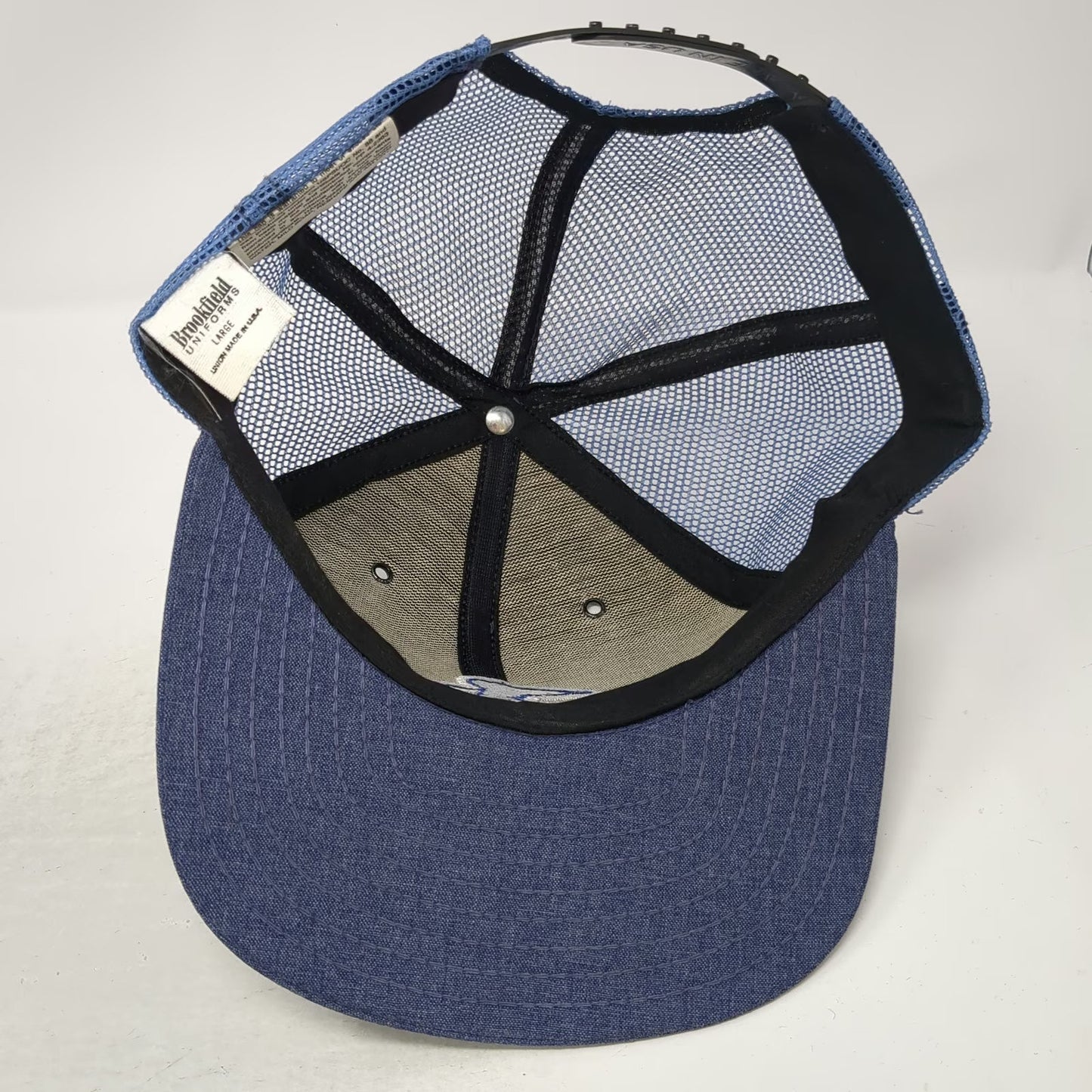 Brookfield Trucker Hat Blue L USPS U.S. Mail Mesh Snapback Union USA Vintage