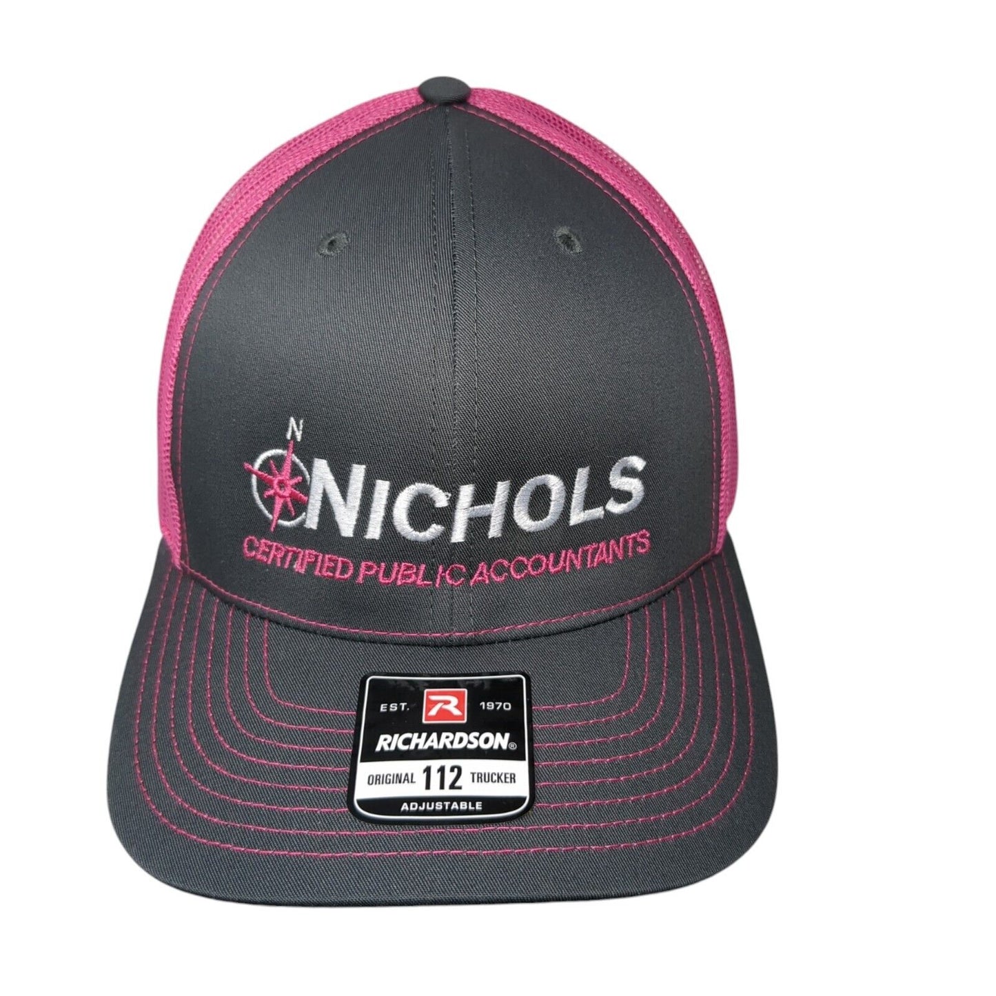 Nichols Snapback Trucker Hat Multicolor One Size Mesh Back Adjustable