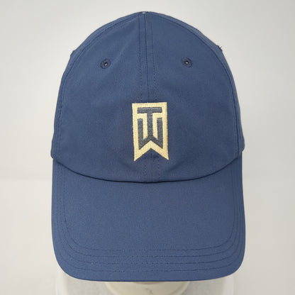 Tiger Woods Slideback Baseball Cap Blue One Size Adjustable Embroidered 6 Panel