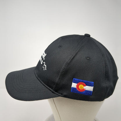 Bobcat of the Rockies Strapback Hat Black One Size Adjustable 6 Panel