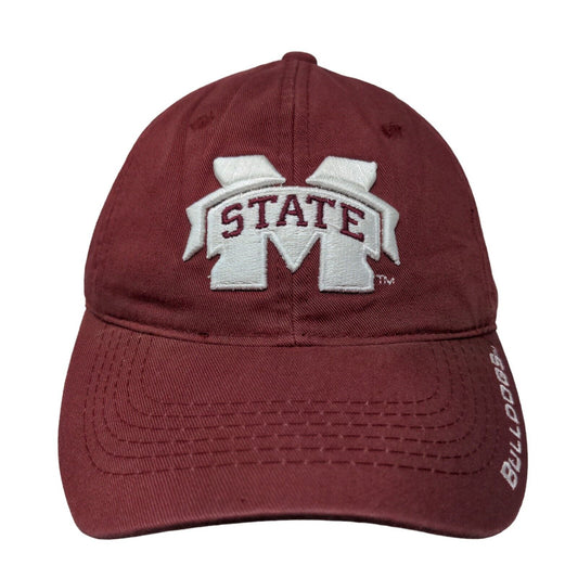 OC Sports Men's Strapback Hat Red OSFM Embroidered Mississippi State Bulldogs